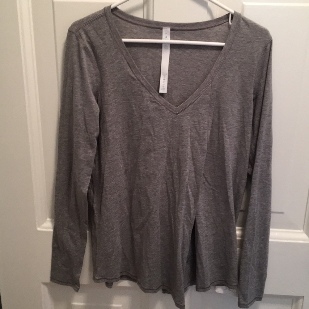 Lululemon Knot a Problem Grey Long Sleeve 8